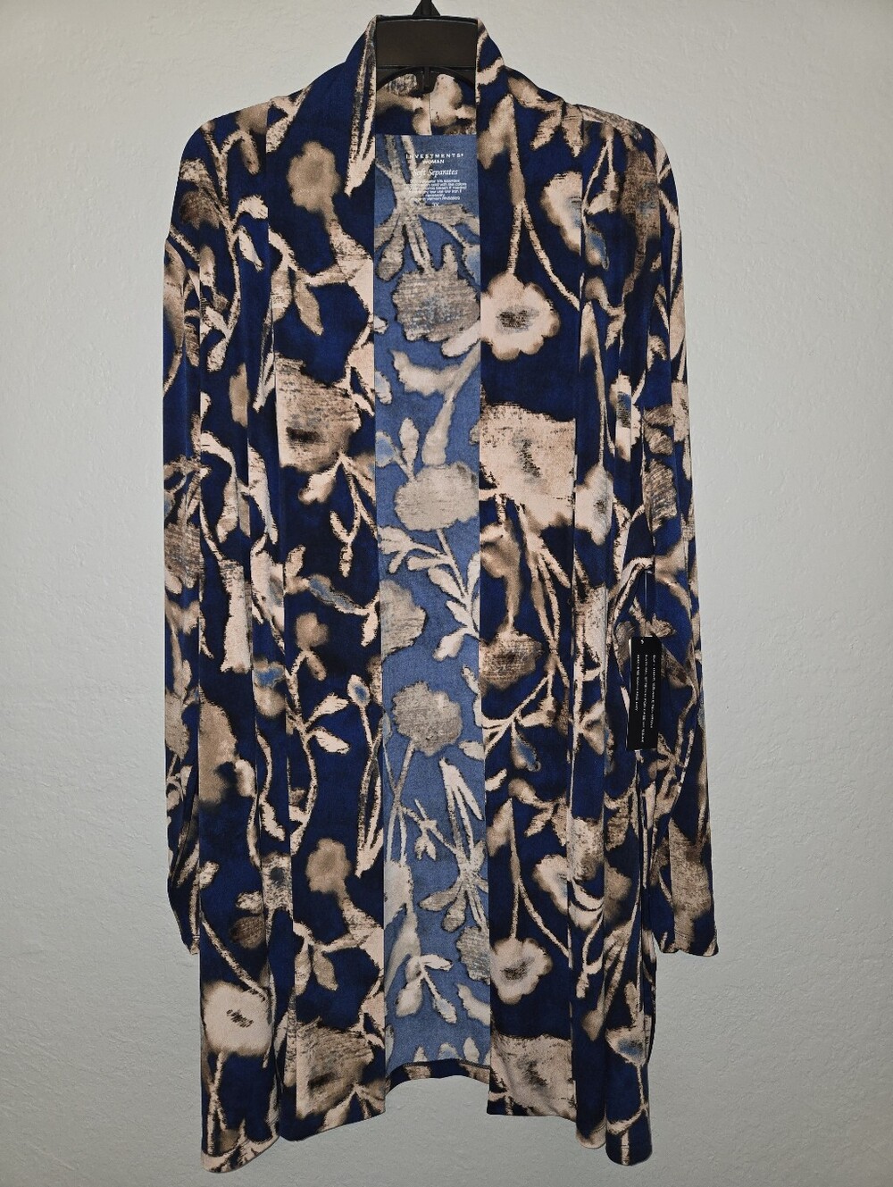 Investments Soft Separates Open Front Long Sleeve Cardigan Size 3X - Picture 2 of 3